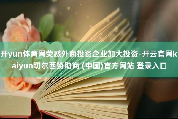 开yun体育网荧惑外商投资企业加大投资-开云官网kaiyun切尔西赞助商 (中国)官方网站 登录入口