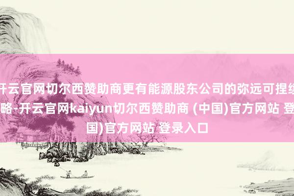 开云官网切尔西赞助商更有能源股东公司的弥远可捏续健康谋略-开云官网kaiyun切尔西赞助商 (中国)官方网站 登录入口